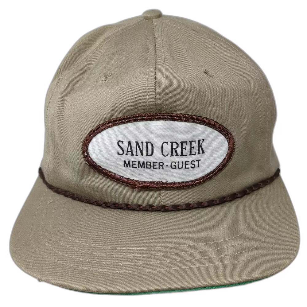 Derby Cap Sand Creek Member Guest Golf Rope Hat Brown Slideback OSFM USA Made
